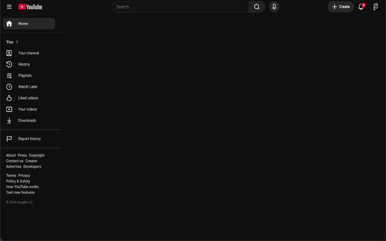 ZeroFeed clean YouTube interface with feeds and Shorts removed